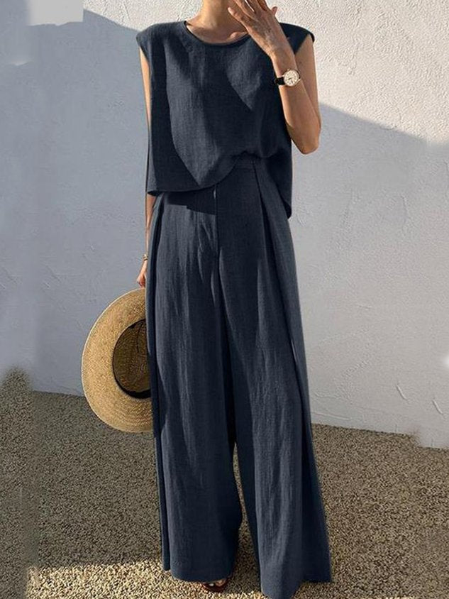 Cotton Casual Loose Two-Piece Set